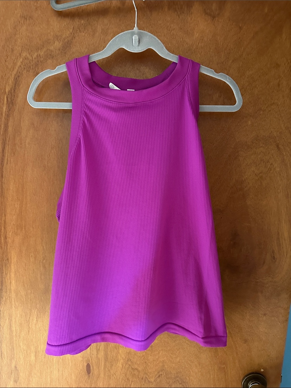 Athleta Ribbed Sleeveless Tank Top - Magenta